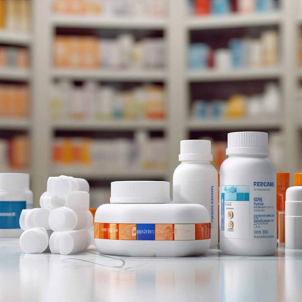 Pharmacy drugstore retail. Healthcare products, Medicine, Drugs, Vitamins, Wellness.